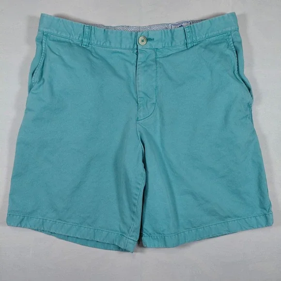 Southern Tide Skipjack Shorts Mens 35 Blue Teal Pima Cotton Modal Chino Coastal - Picture 2 of 12